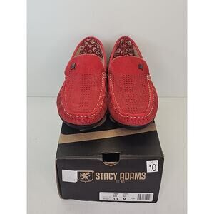 Men's Stacy Adams Loafer Shoe "Pippin" 25079 Red 10M